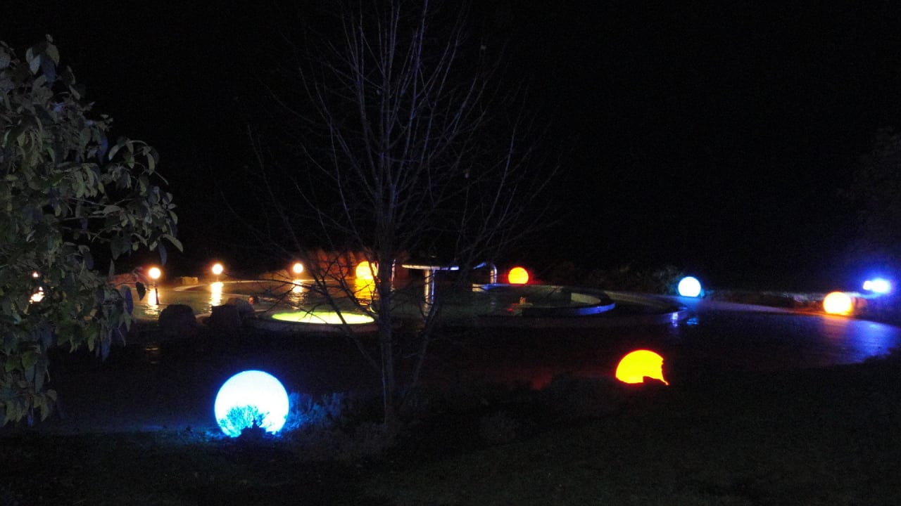 Herrliche Beleuchtung Hotel an der Therme