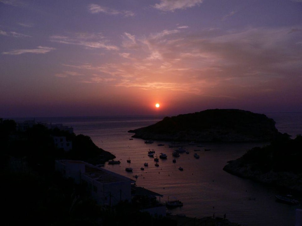 Sonnenuntergang vom Hoteldach gesehen Barceló Portinatx - Adults only