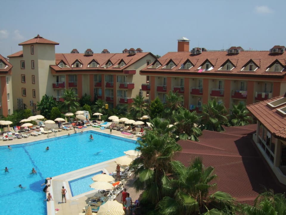 Pool vom Zimmer aus Hotel Orfeus Park