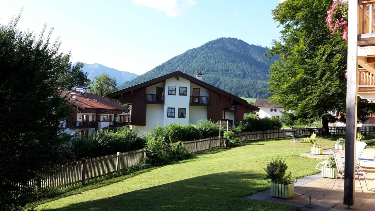 Blick vonunserer Terrasse Parkhotel Ruhpolding