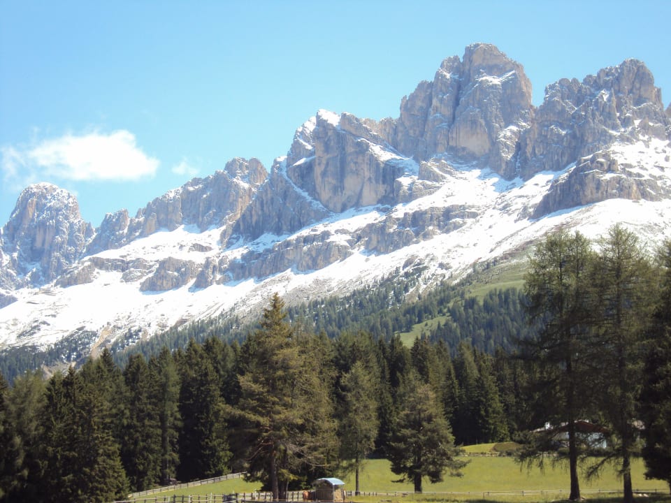 Blick vom Balkon (Hier:Rosengarten) Angerle-Alm