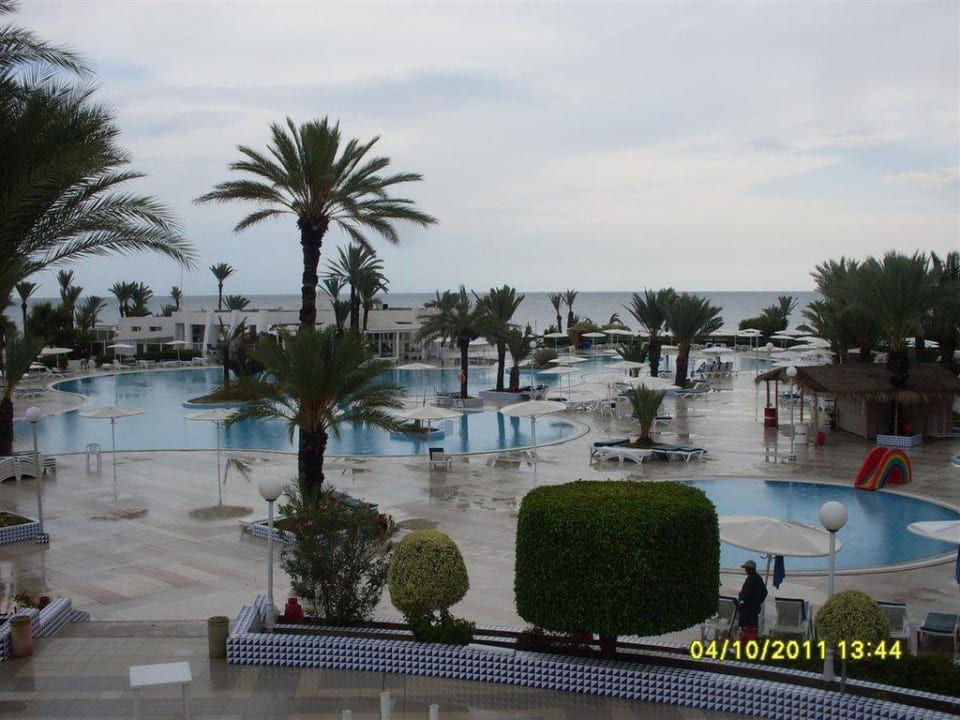 Blick von der Hotelterrasse zum Meer Hotel El Mouradi Djerba Menzel