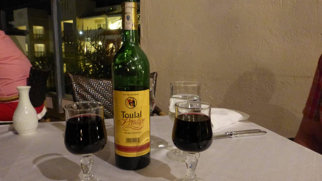 Wein zum Abendessen Hotel Riu Palace Tikida Agadir