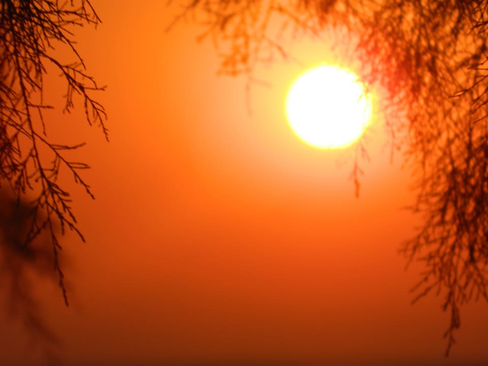 Levée de soleil à 6h20 Hotel Calypso Beach