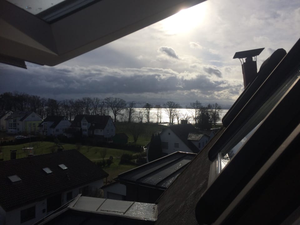 Ausblick vom Zimmer (Haupthaus) Hotel Traube am See