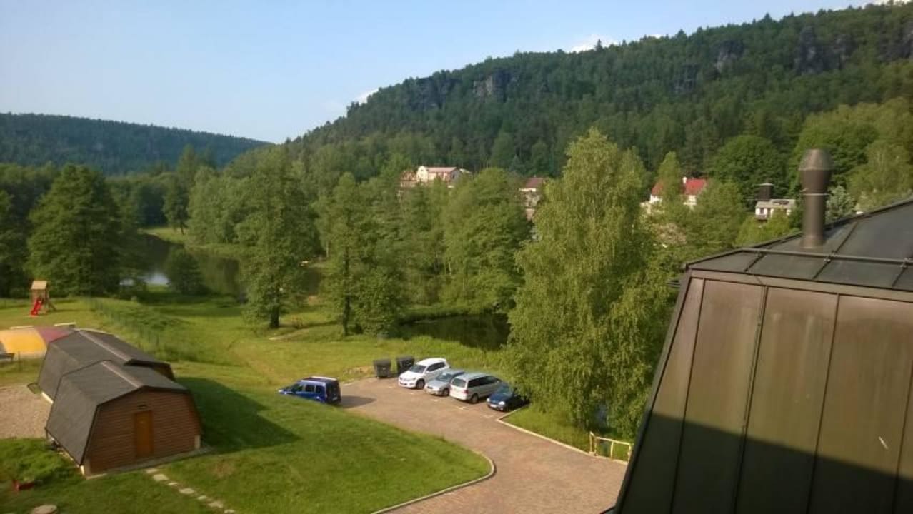 Ausblick aus meinem Zimmer Hotel Ostrov