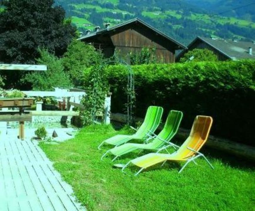 Hintere Terrasse Ferienhof Kampfl