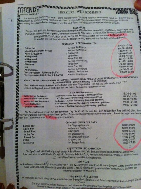 Hotelinfos für den Aufenthalt! Sentido Trendy Verbena Beach