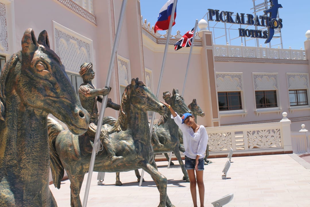 Перед отелем Pickalbatros Palace Resort
