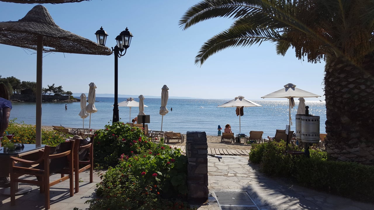 Blick auf den Strand Anthemus Sea Beach Hotel & Spa