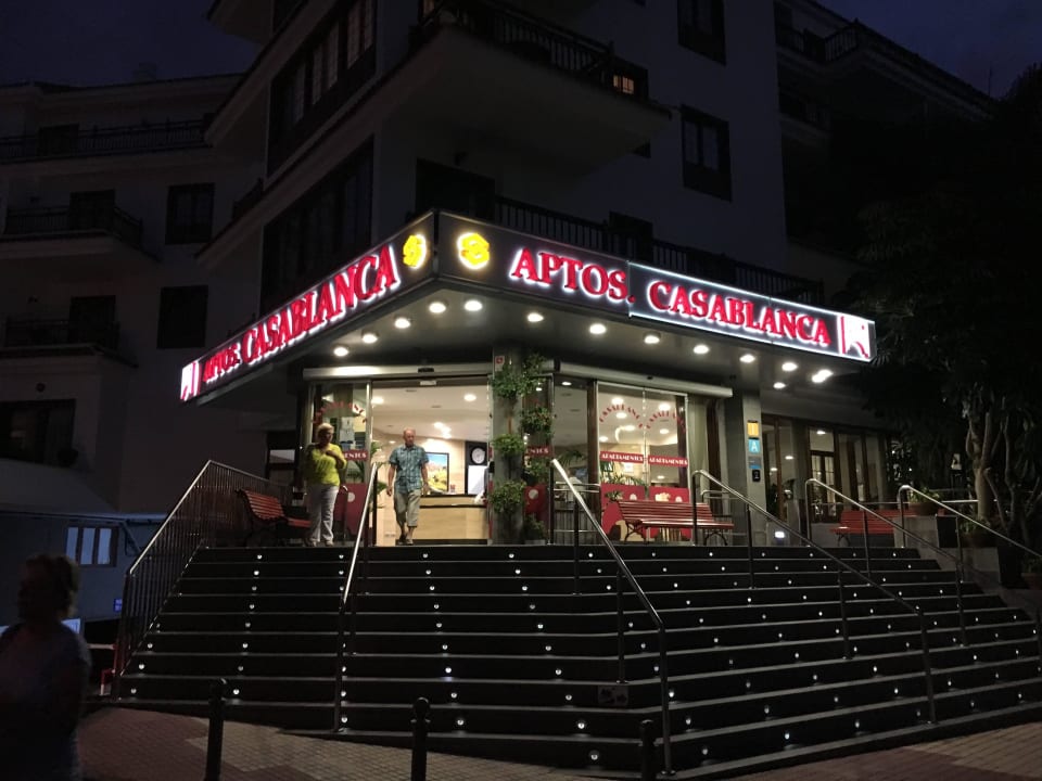 Der Eingang  Apartamentos Casablanca