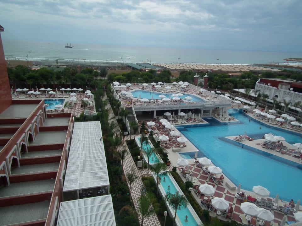 Blick aus unserem Zimmer Royal Taj Mahal Hotel