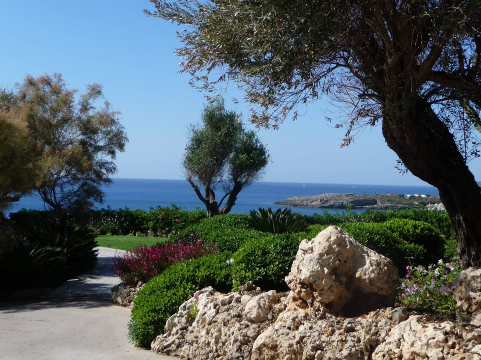 Herrlicher Garten/Meerblick Hotel Kalithea Horizon Royal