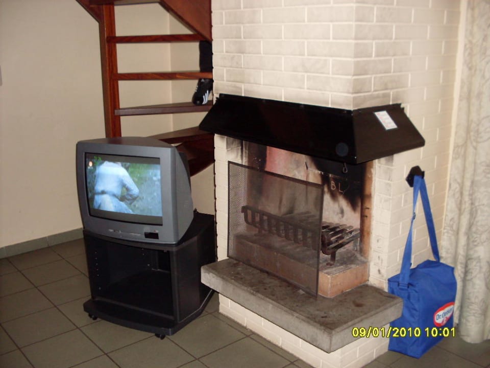 Kamin im Wohnzimmer Sunparks Kempense Meren
