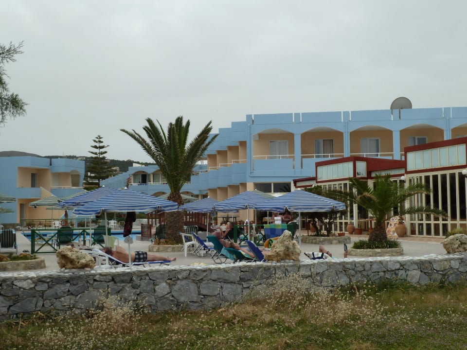 Hotel vom Strand aus gesehen Hotel Kathrin Beach
