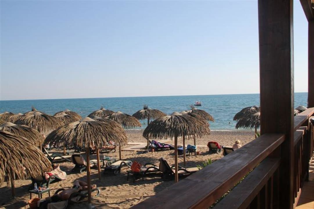 Beach view from beachbar Sherwood Blue Belek