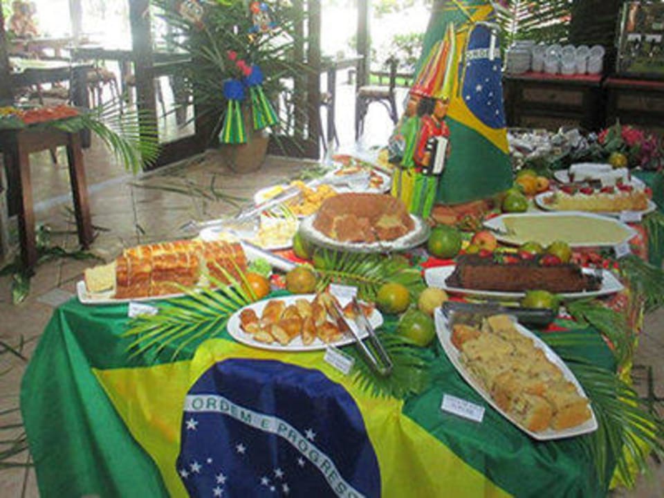 Teil des WM-Frühstücks Hotel Porto Zarpa