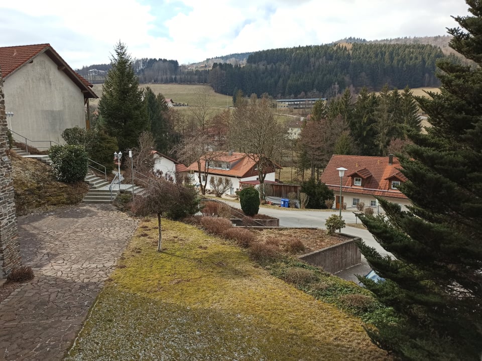 Ausblick Burghotel Am Hohen Bogen