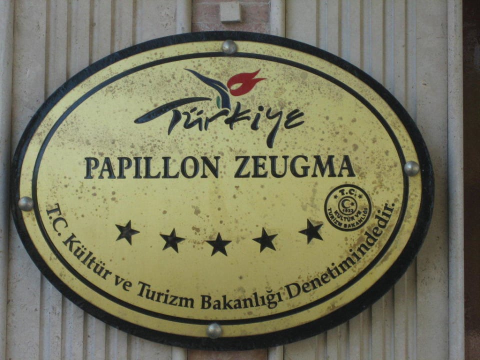 Eingang Papillon Zeugma Relaxury