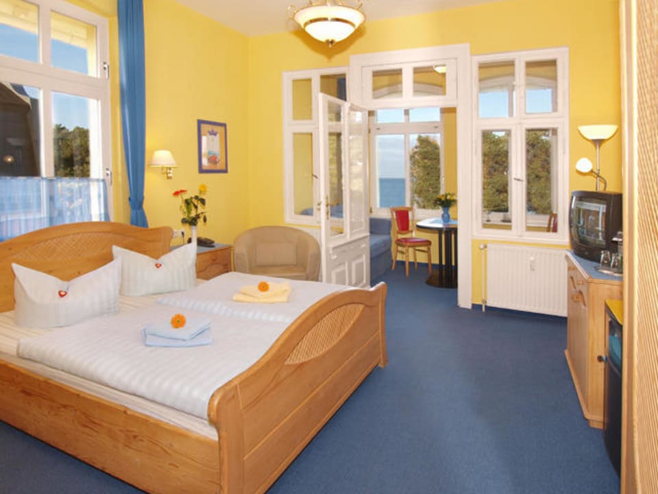 DZ de Luxe mit Meerblick Hotel Villa Seeschlößchen