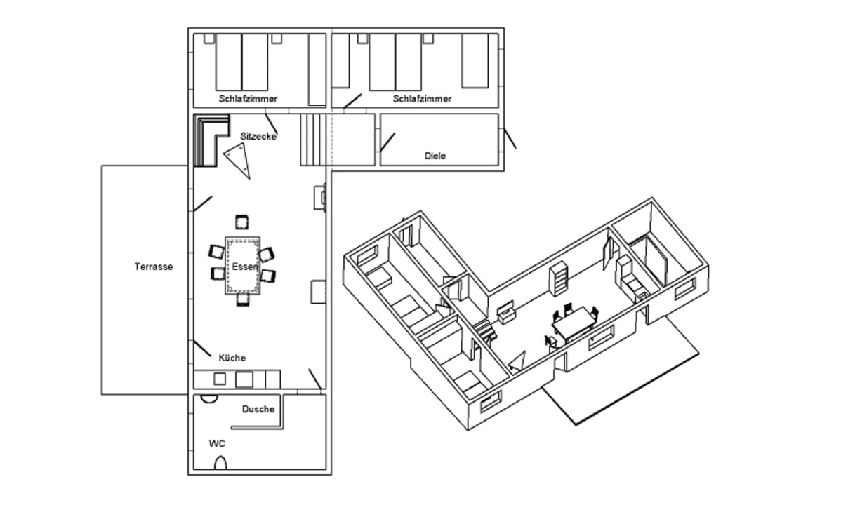 Zimmer Ferienwohnung Pusteblume