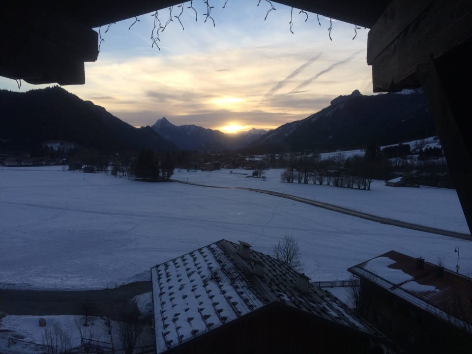 Ausblick am Morgen Familotel Bavaria