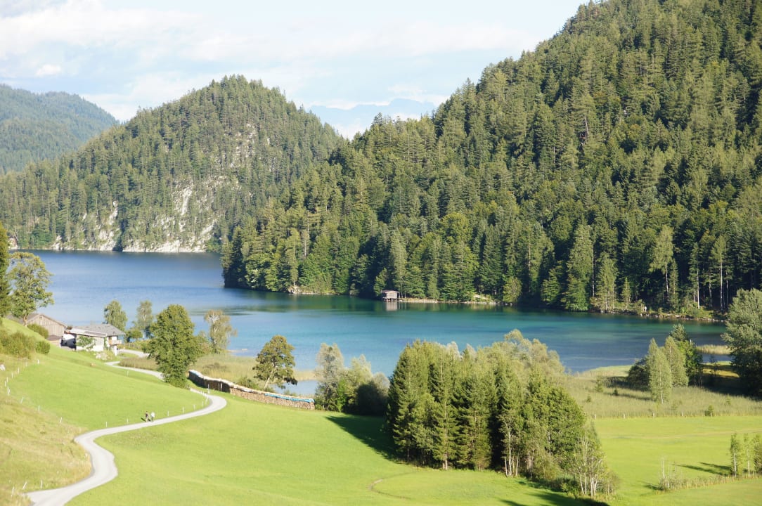 Blick vom Balkon auf den Hintersteiner See Pension Maier Schiestlhof