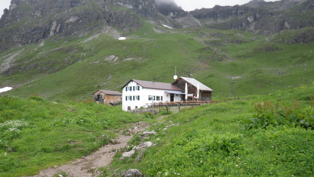 Widdersteinhütte (leider bei Regen) Widdersteinhütte