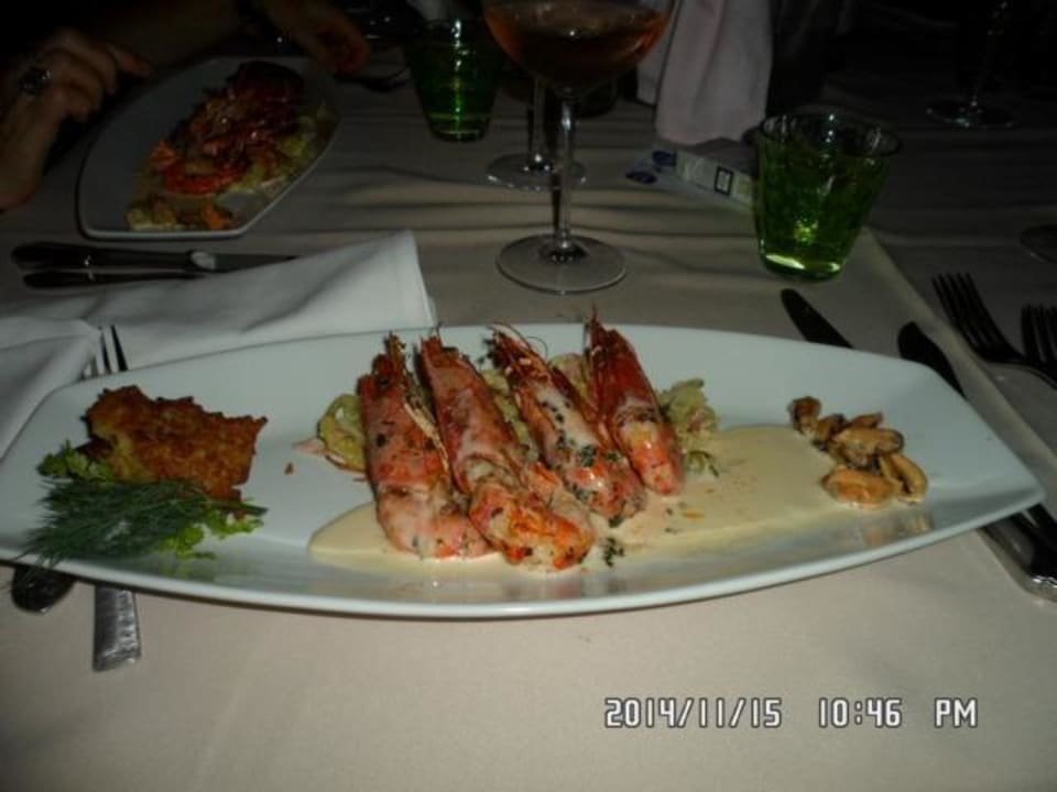 1. Hauptgang Fisch Hotel La Chaumiere