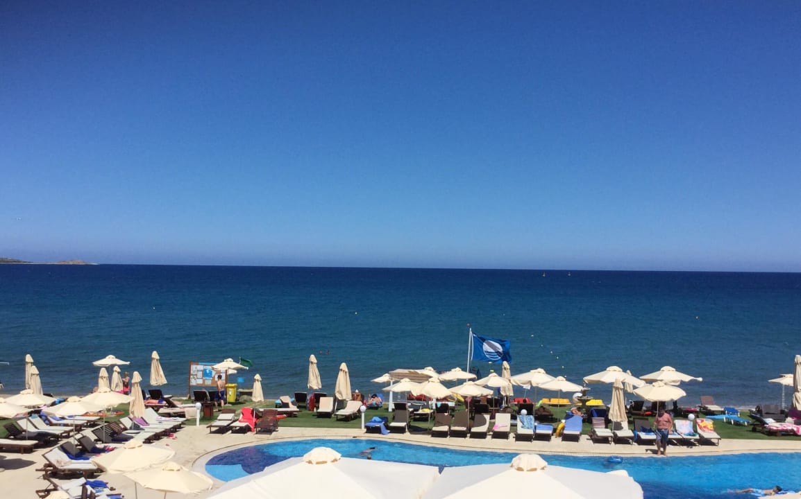 Blick vom Zimmer Kiani Beach Resort Family All Inclusive