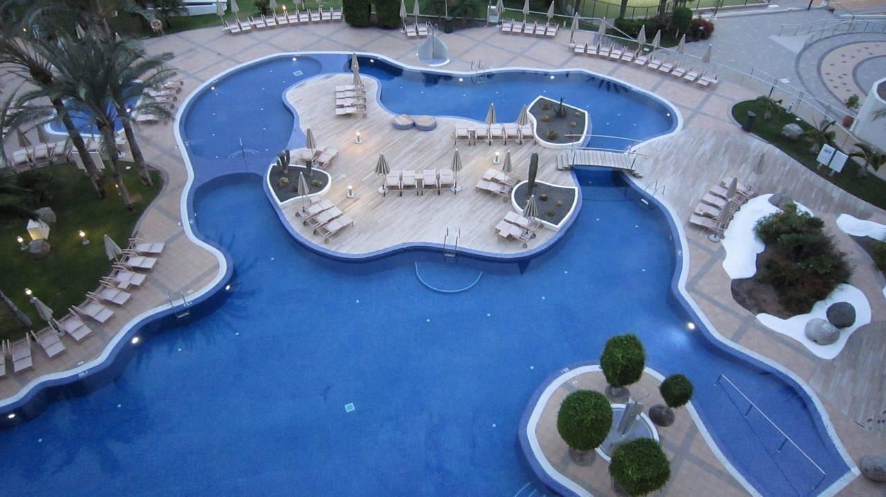 Pool from Deluxe room #702 Radisson Blu Resort Gran Canaria