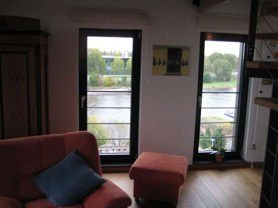 Blick auf die Elbe Gästeapartment auf dem Fürstenwall