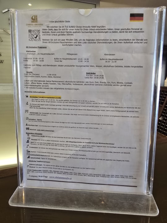 Sonstiges TUI SUNEO Chrissi Amoudia