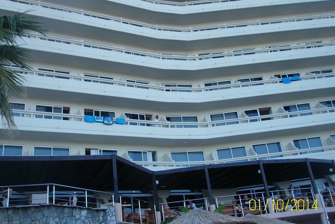 Vom Pool gesehen Olympos Beach Hotel