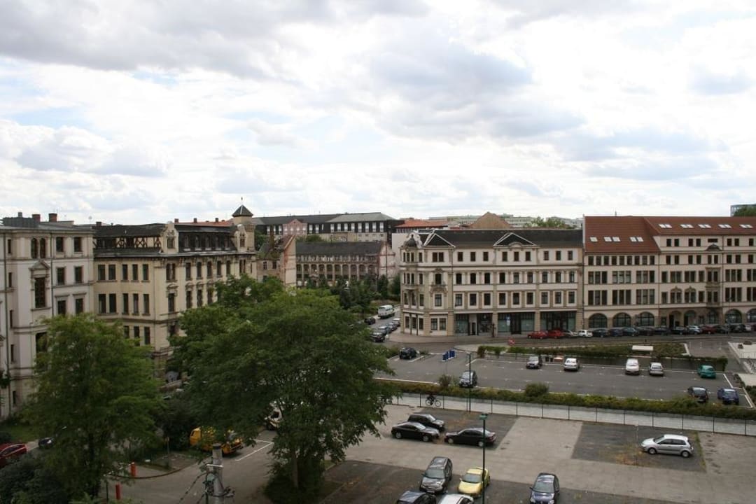 Ausblick aus meinem Zimmer Victor's Residenz Hotel Leipzig