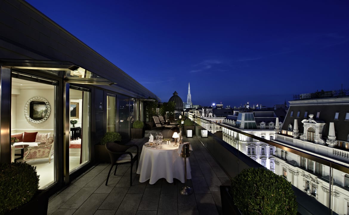 Terrasse Penthouse Präsidentensuite Hotel Sacher