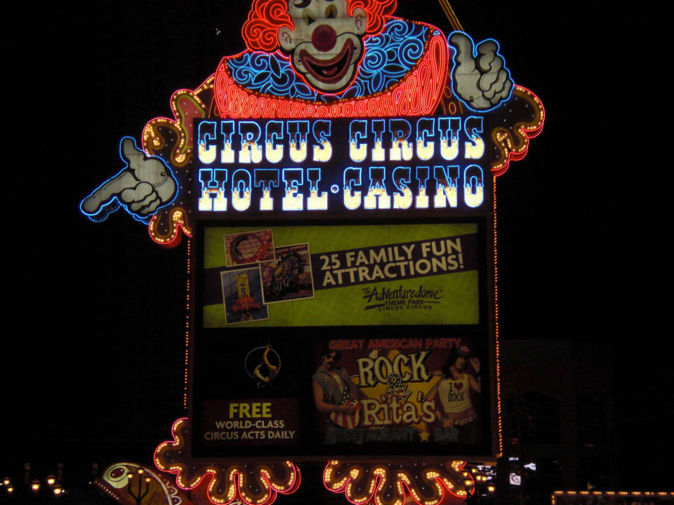 LV by Night Hotel Circus Circus