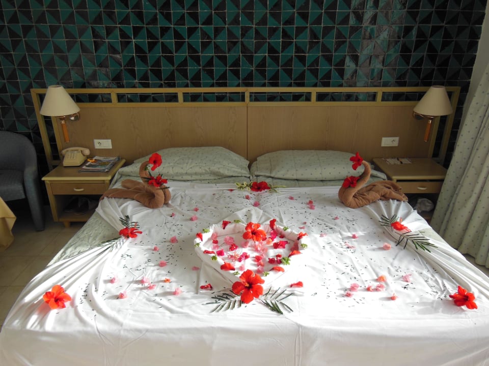 Très belle décoration dans notre chambre Hotel El Mouradi Djerba Menzel