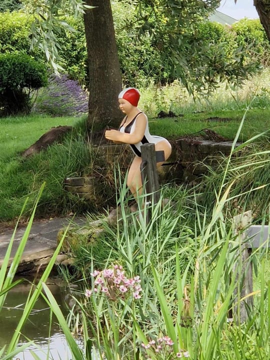 Gartenanlage Hotelpension Altes Zollhaus-Leybucht