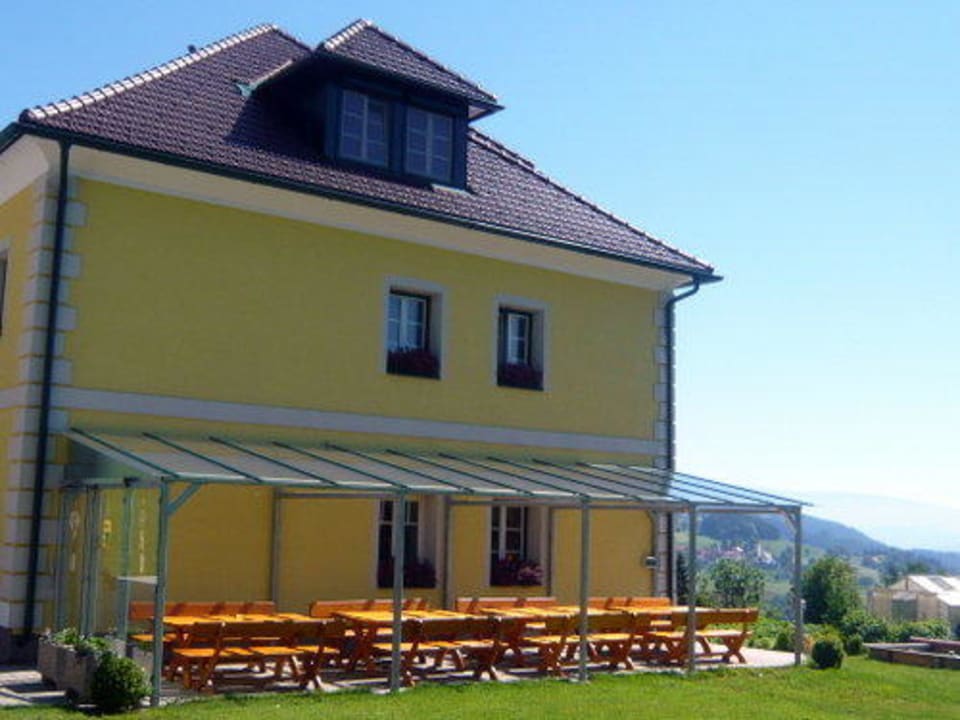 Terrasse Erlebnisbauernhof Steinerhof