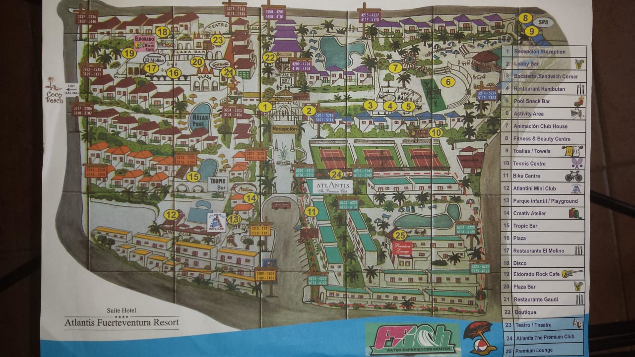 Plan vom Hotel Resort Alua Suites Fuerteventura