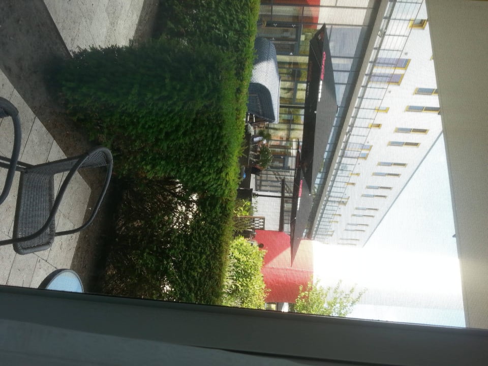 Ausblick auf die Restaurantterrasse Hotel Vier Jahreszeiten Zingst