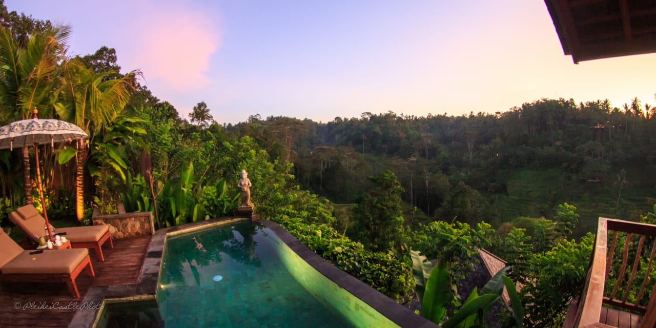 Ausblick The Kayon Jungle Resort