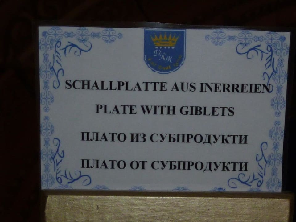 Und morgen gibt es Bluray aus Innereien! Duni Royal Pelican Resort