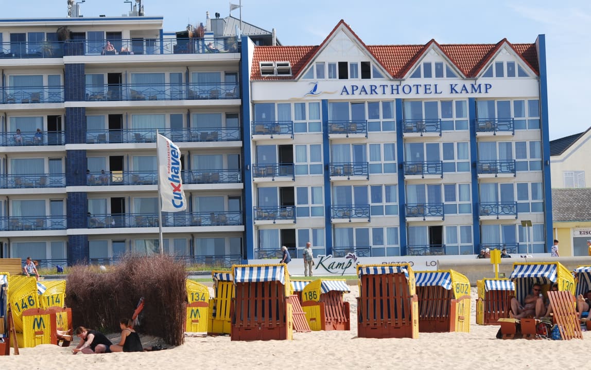 Außenansicht Strandhotel Duhnen / Aparthotel Kamp