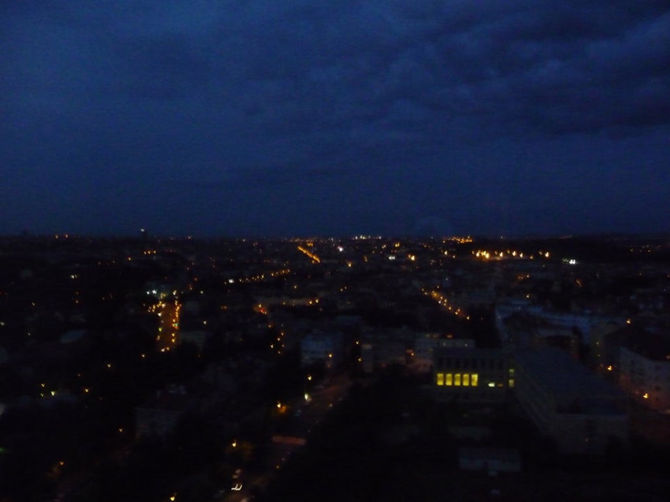 Blick vom Zimmer nach Osten Grand Hotel Prague Towers