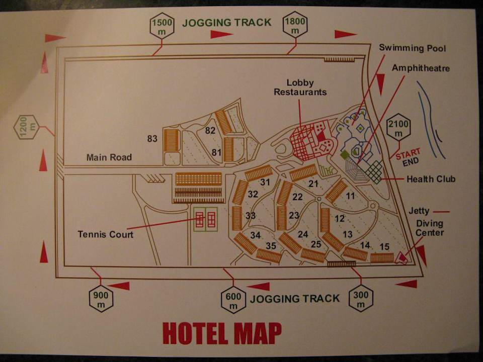 Mapa hotelu Aquis Taba Paradise Resort