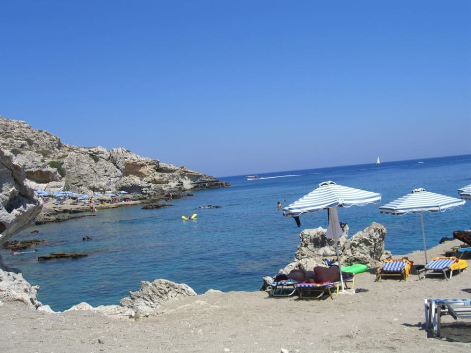 Blick vom Strand Hotel Kalithea Mare Palace