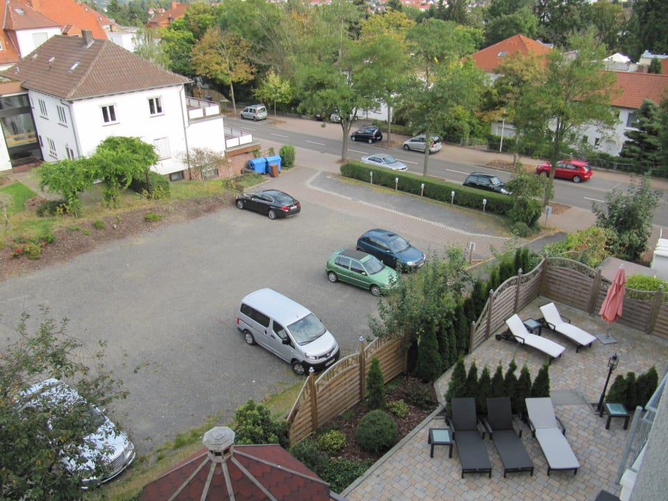 Blick Zi 313,auf den Aussenb. Sauna Göbel's Hotel Quellenhof