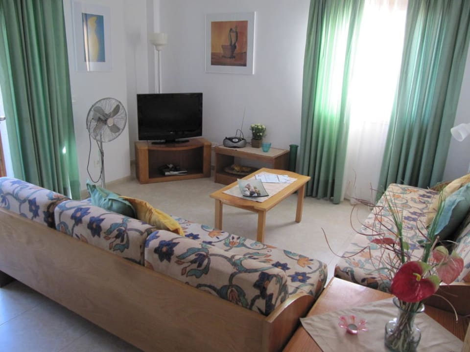 Wohnzimmer der Ferienwohnung Es Bauló Petit Hotel